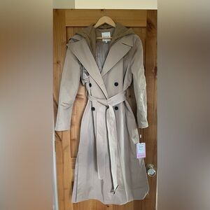 Avec Les Filles Beige Trench Coat